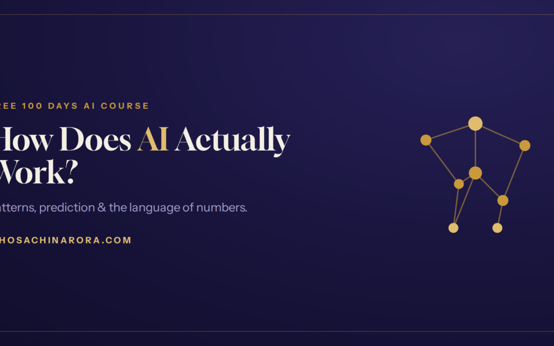 How does AI work — patterns, prediction and numbers