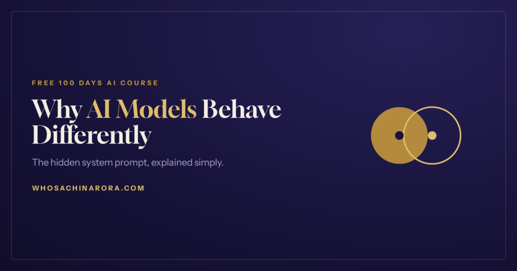 Why AI models behave differently