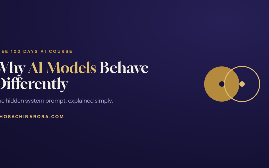 Why AI models behave differently