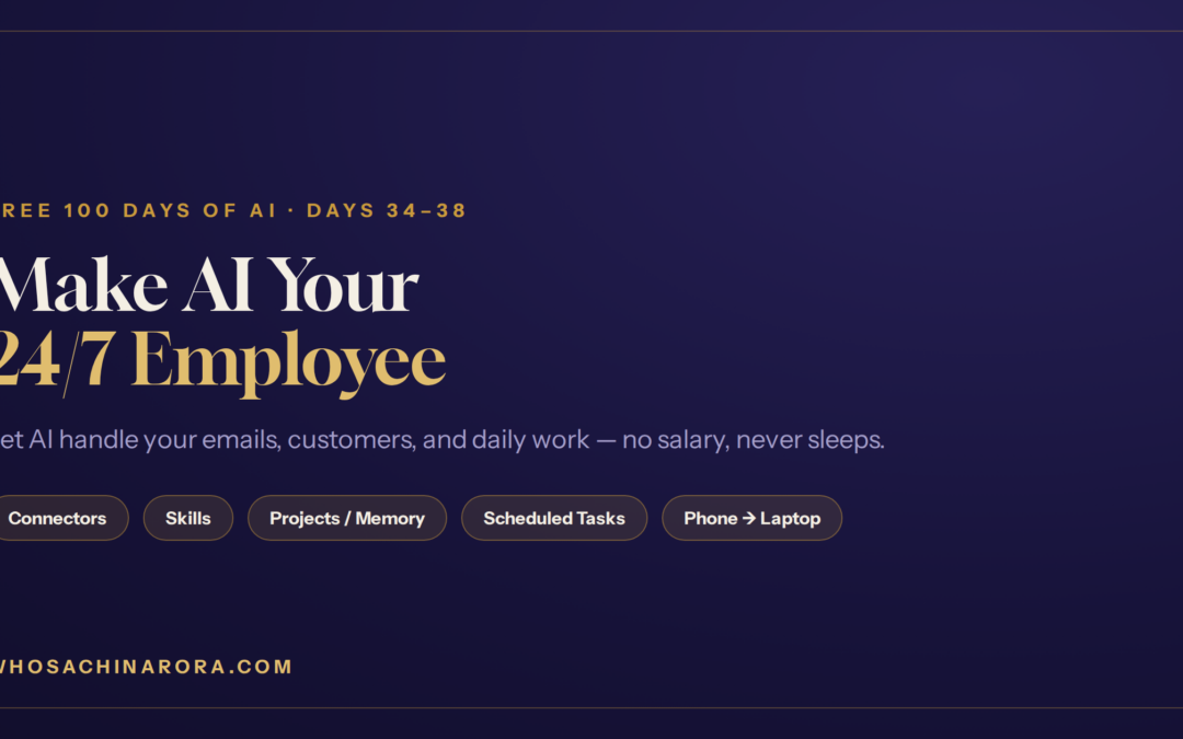 Use AI as your 24/7 business employee — Claude Connectors, Skills, Projects — by Sachin Arora