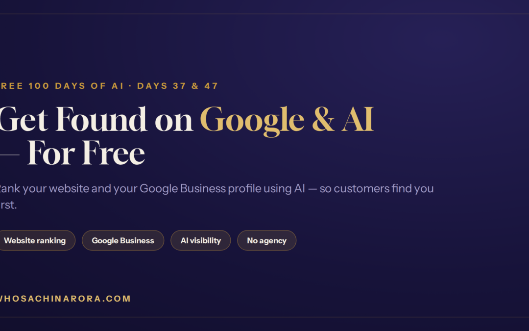 Rank your website on Google and AI for free — SearchKit SEO and Gemini — by Sachin Arora
